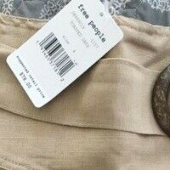 Free People Higher Ground Mini Skirt Beige Size 2 - Picture 6 of 6